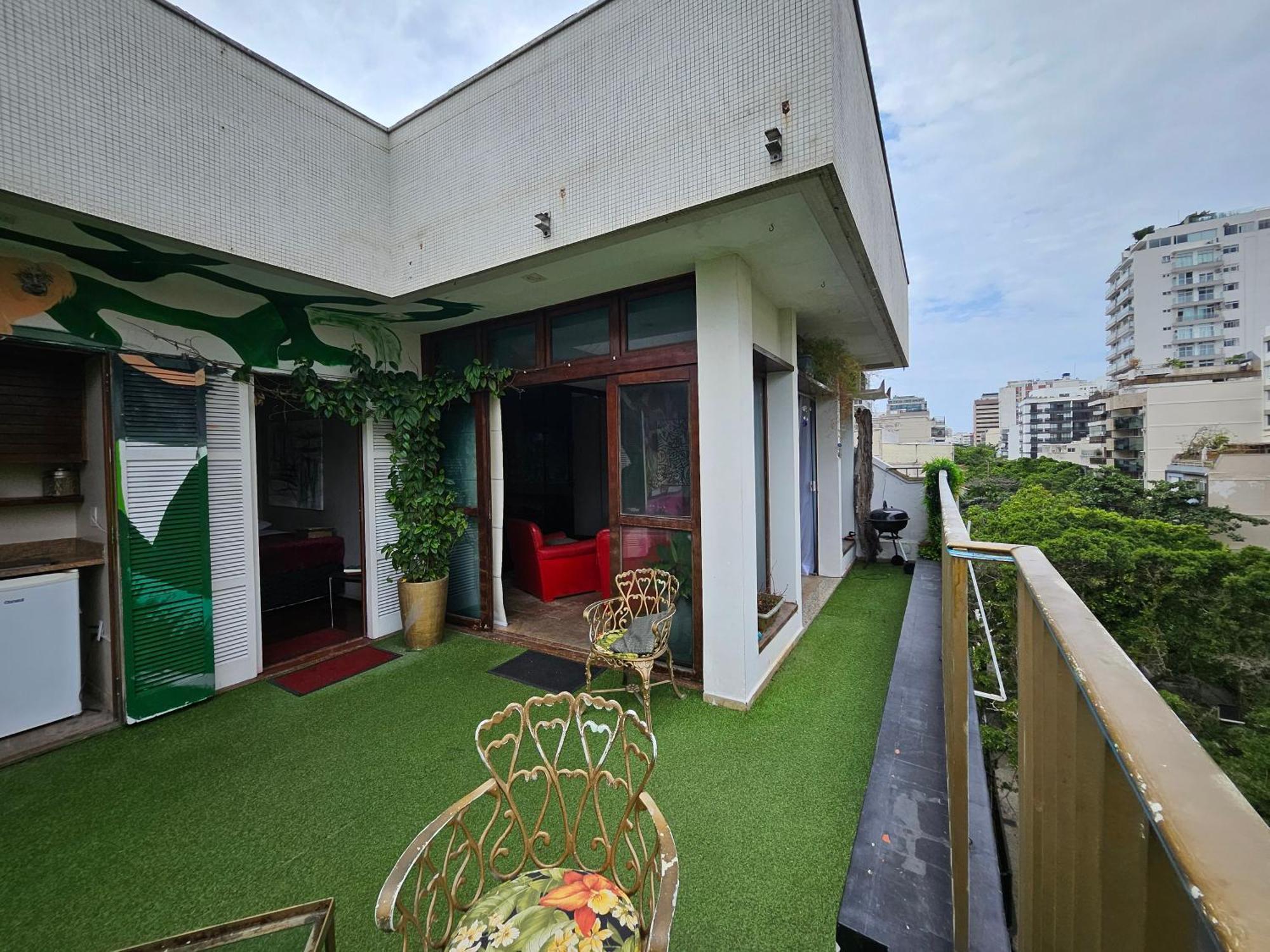 charmosa cobertura em Ipanema na quadra da praia de quarto, sala, terraço e sauna Rio de Janeiro Exterior foto
